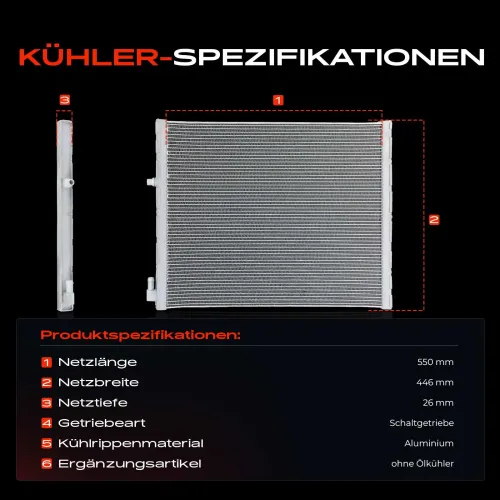 Kühler, Motorkühlung Frankberg 5481FB0042058 Bild Kühler, Motorkühlung Frankberg 5481FB0042058