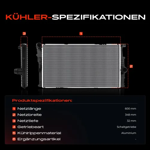 Kühler, Motorkühlung Frankberg 5481FB0042061 Bild Kühler, Motorkühlung Frankberg 5481FB0042061