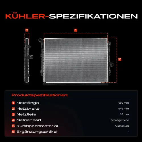 Kühler, Motorkühlung Frankberg 5481FB0042063 Bild Kühler, Motorkühlung Frankberg 5481FB0042063