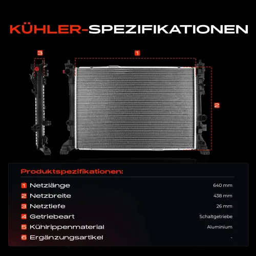 Kühler, Motorkühlung Frankberg 5481FB0042065 Bild Kühler, Motorkühlung Frankberg 5481FB0042065