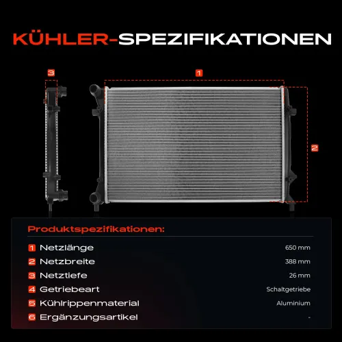 Kühler, Motorkühlung Frankberg 5481FB0042067 Bild Kühler, Motorkühlung Frankberg 5481FB0042067