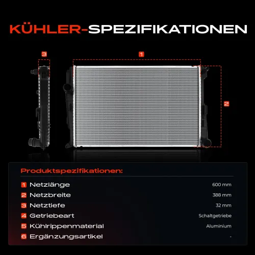 Kühler, Motorkühlung Frankberg 5481FB0042082 Bild Kühler, Motorkühlung Frankberg 5481FB0042082