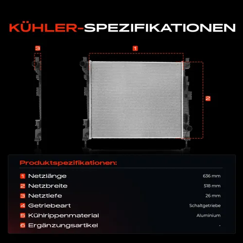 Kühler, Motorkühlung Frankberg 5481FB0042099 Bild Kühler, Motorkühlung Frankberg 5481FB0042099