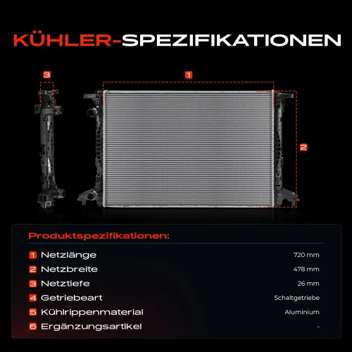 Kühler, Motorkühlung Frankberg 5481FB0042101 Bild Kühler, Motorkühlung Frankberg 5481FB0042101