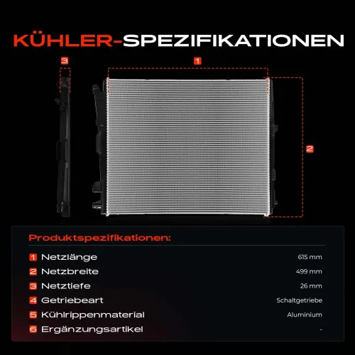 Kühler, Motorkühlung Frankberg 5481FB0042117 Bild Kühler, Motorkühlung Frankberg 5481FB0042117