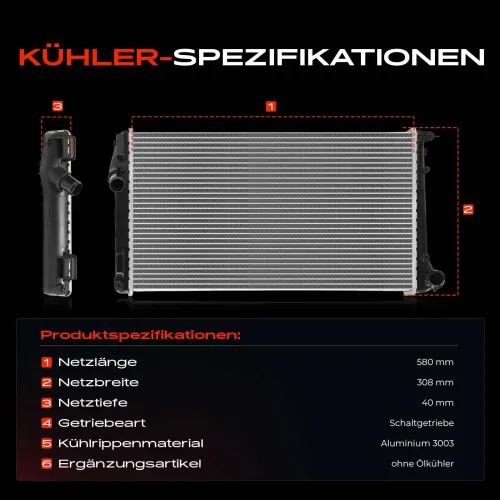 Kühler, Motorkühlung Frankberg 5481FB0042120 Bild Kühler, Motorkühlung Frankberg 5481FB0042120