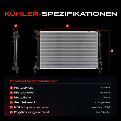 Kühler, Motorkühlung Frankberg 5481FB0042130 Bild Kühler, Motorkühlung Frankberg 5481FB0042130
