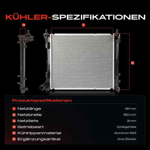 Kühler, Motorkühlung Frankberg 5481FB0042131 Bild Kühler, Motorkühlung Frankberg 5481FB0042131