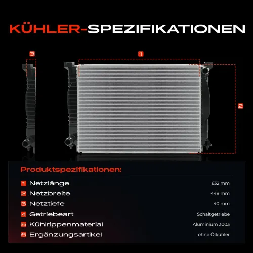 Kühler, Motorkühlung Frankberg 5481FB0042146 Bild Kühler, Motorkühlung Frankberg 5481FB0042146