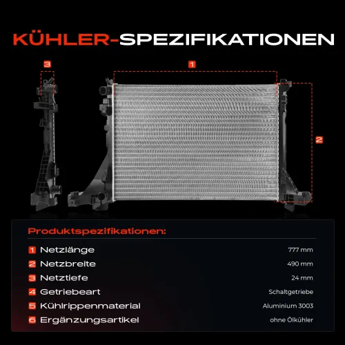 Kühler, Motorkühlung Frankberg 5481FB0042173 Bild Kühler, Motorkühlung Frankberg 5481FB0042173