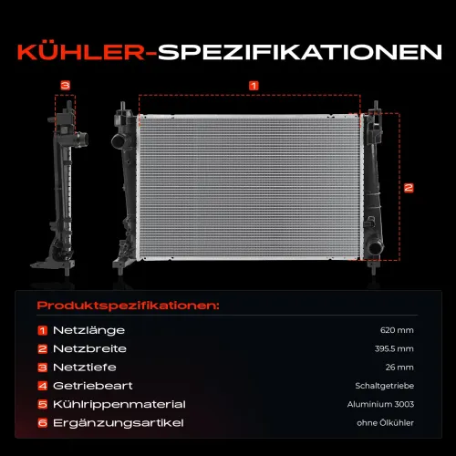 Kühler, Motorkühlung Frankberg 5481FB0042182 Bild Kühler, Motorkühlung Frankberg 5481FB0042182