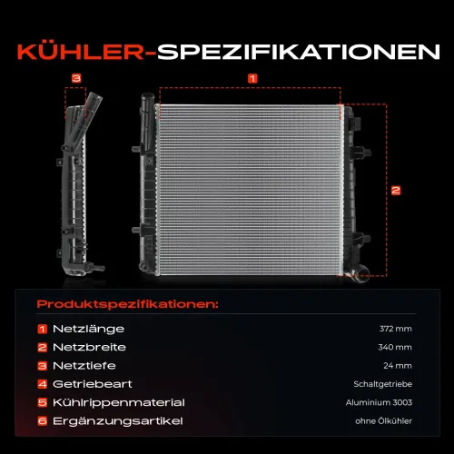 Kühler, Motorkühlung Frankberg 5481FB0042205 Bild Kühler, Motorkühlung Frankberg 5481FB0042205