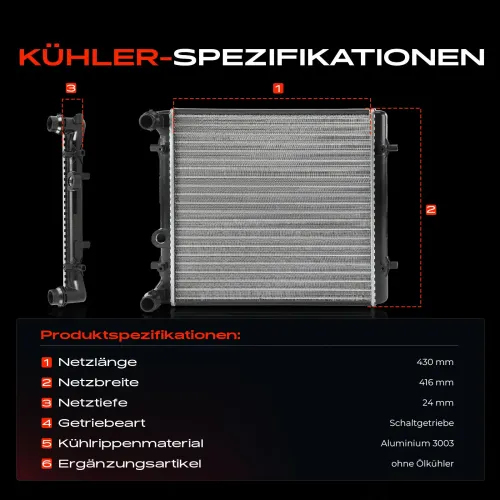 Kühler, Motorkühlung Frankberg 5481FB0042234 Bild Kühler, Motorkühlung Frankberg 5481FB0042234