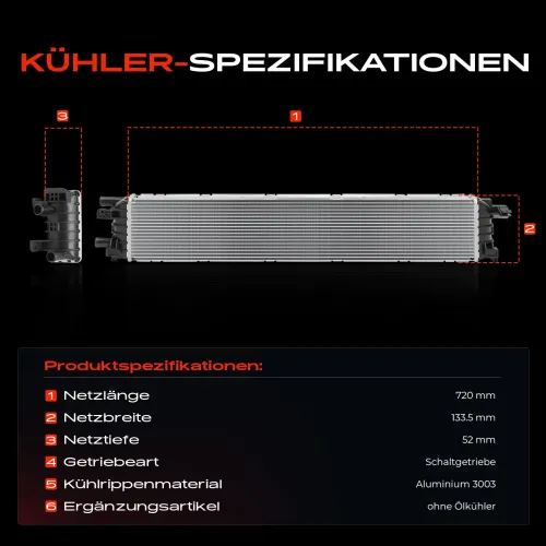 Kühler, Motorkühlung Frankberg 5481FB0042278 Bild Kühler, Motorkühlung Frankberg 5481FB0042278