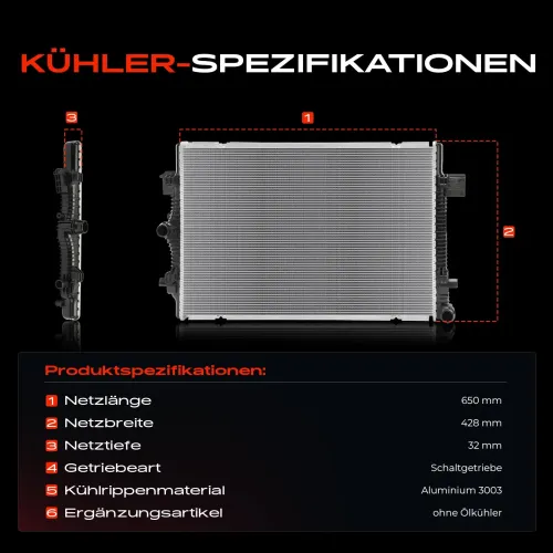 Kühler, Motorkühlung Frankberg 5481FB0042279 Bild Kühler, Motorkühlung Frankberg 5481FB0042279