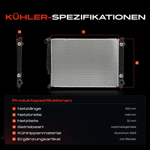 Kühler, Motorkühlung Frankberg 5481FB0042280 Bild Kühler, Motorkühlung Frankberg 5481FB0042280