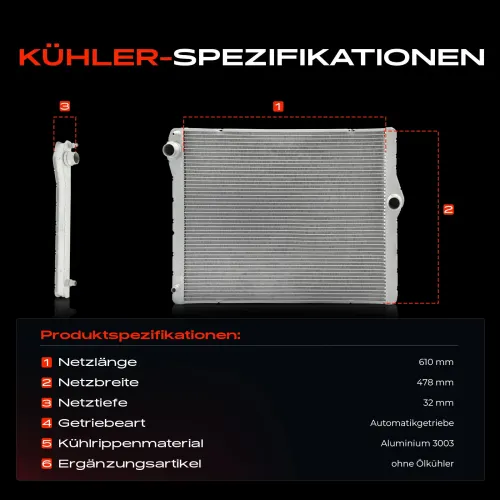 Kühler, Motorkühlung Frankberg 5481FB0042298 Bild Kühler, Motorkühlung Frankberg 5481FB0042298