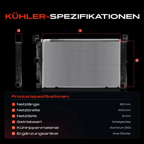 Kühler, Motorkühlung Frankberg 5481FB0042304 Bild Kühler, Motorkühlung Frankberg 5481FB0042304