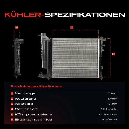 Kühler, Motorkühlung Frankberg 5481FB0042314 Bild Kühler, Motorkühlung Frankberg 5481FB0042314