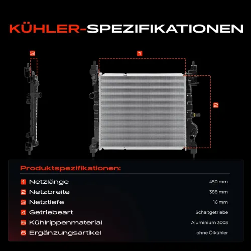 Kühler, Motorkühlung Frankberg 5481FB0042329 Bild Kühler, Motorkühlung Frankberg 5481FB0042329