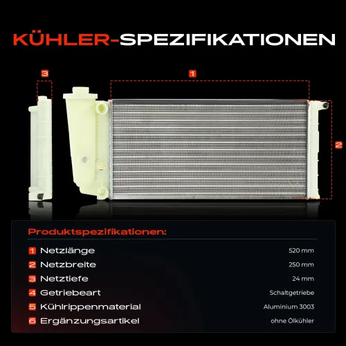 Kühler, Motorkühlung Frankberg 5481FB0042339 Bild Kühler, Motorkühlung Frankberg 5481FB0042339