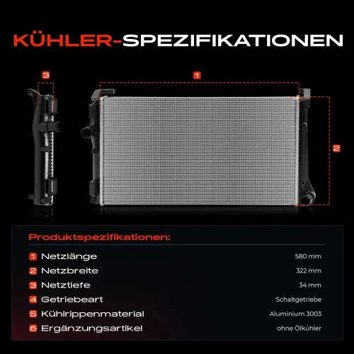 Kühler, Motorkühlung Frankberg 5481FB0042347 Bild Kühler, Motorkühlung Frankberg 5481FB0042347