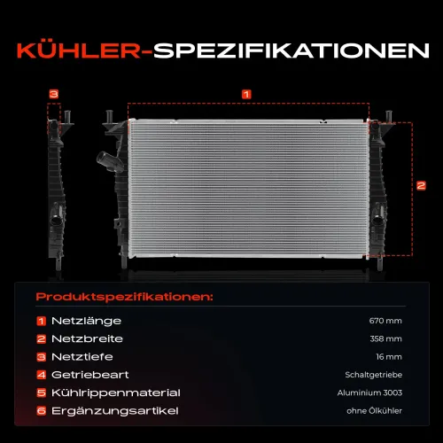 Kühler, Motorkühlung Frankberg 5481FB0042359 Bild Kühler, Motorkühlung Frankberg 5481FB0042359