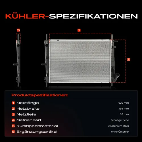 Kühler, Motorkühlung Frankberg 5481FB0042362 Bild Kühler, Motorkühlung Frankberg 5481FB0042362