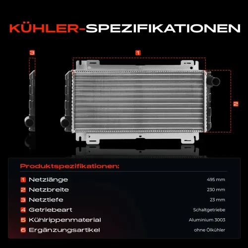 Kühler, Motorkühlung Frankberg 5481FB0042374 Bild Kühler, Motorkühlung Frankberg 5481FB0042374