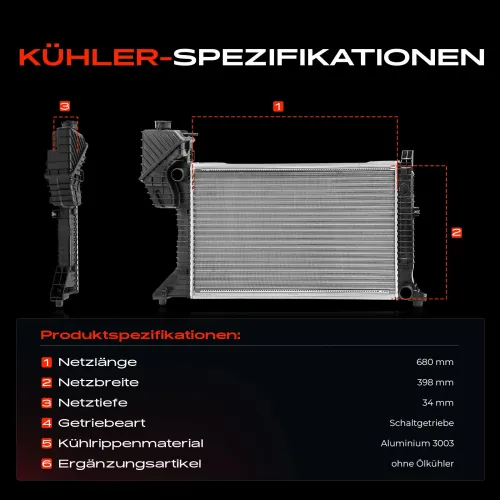Kühler, Motorkühlung Frankberg 5481FB0042384 Bild Kühler, Motorkühlung Frankberg 5481FB0042384