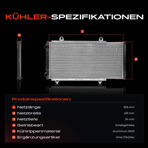 Kühler, Motorkühlung Frankberg 5481FB0042432 Bild Kühler, Motorkühlung Frankberg 5481FB0042432