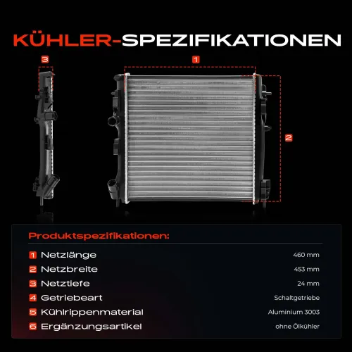 Kühler, Motorkühlung Frankberg 5481FB0042446 Bild Kühler, Motorkühlung Frankberg 5481FB0042446