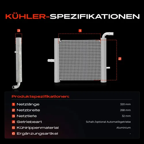 Kühler, Motorkühlung Frankberg 5481FB0042466 Bild Kühler, Motorkühlung Frankberg 5481FB0042466