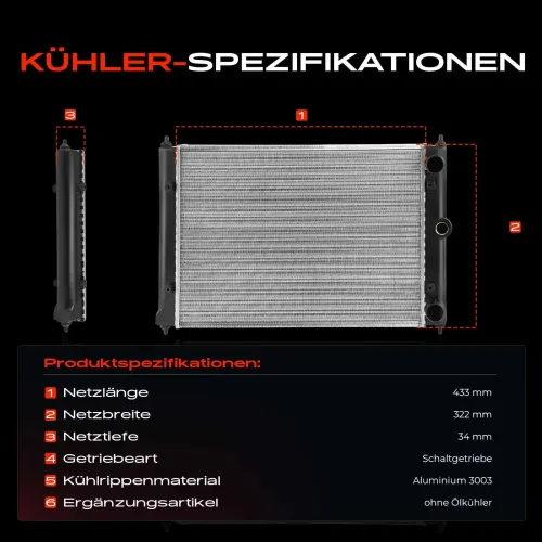 Kühler, Motorkühlung Frankberg 5481FB0042479 Bild Kühler, Motorkühlung Frankberg 5481FB0042479