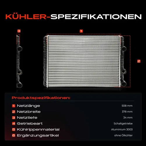 Kühler, Motorkühlung Frankberg 5481FB0042482 Bild Kühler, Motorkühlung Frankberg 5481FB0042482