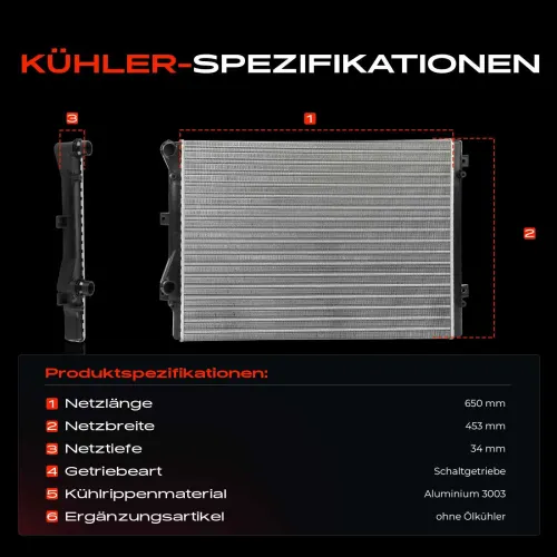 Kühler, Motorkühlung Frankberg 5481FB0042488 Bild Kühler, Motorkühlung Frankberg 5481FB0042488