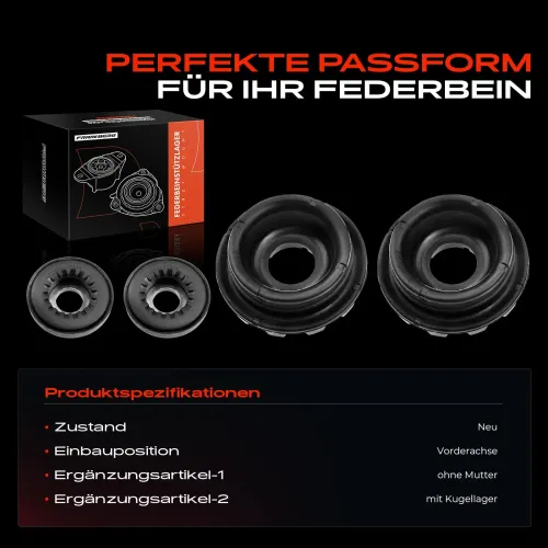 Federbeinstützlager Vorderachse beidseitig Frankberg 5481FB0042813 Bild Federbeinstützlager Vorderachse beidseitig Frankberg 5481FB0042813