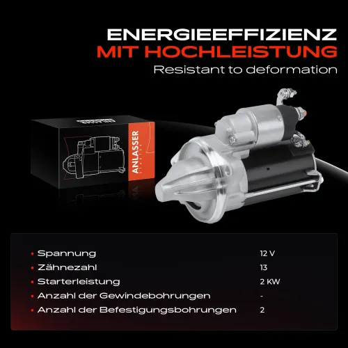 Starter 12 V 1 kW Frankberg 5481FB0042860 Bild Starter 12 V 1 kW Frankberg 5481FB0042860