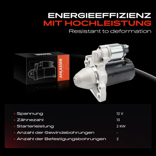 Starter 12 V 1,4 kW Frankberg 5481FB0042884 Bild Starter 12 V 1,4 kW Frankberg 5481FB0042884