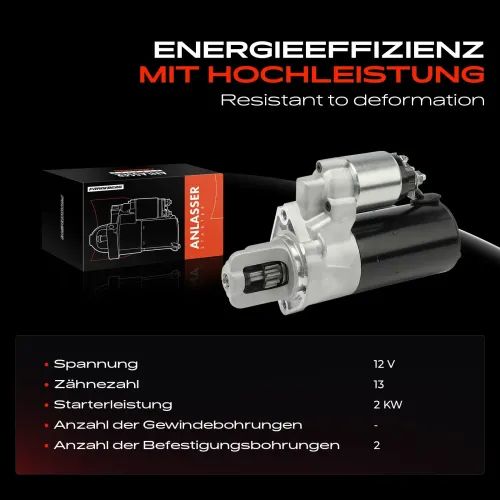 Starter 12 V 1,7 kW Frankberg 5481FB0042898 Bild Starter 12 V 1,7 kW Frankberg 5481FB0042898
