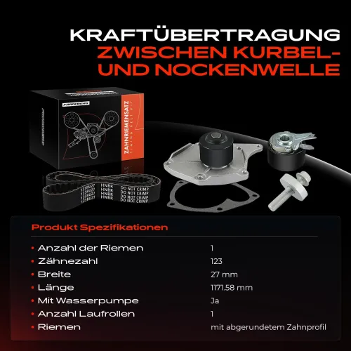 Zahnriemensatz Frankberg 5481FB0043159 Bild Zahnriemensatz Frankberg 5481FB0043159