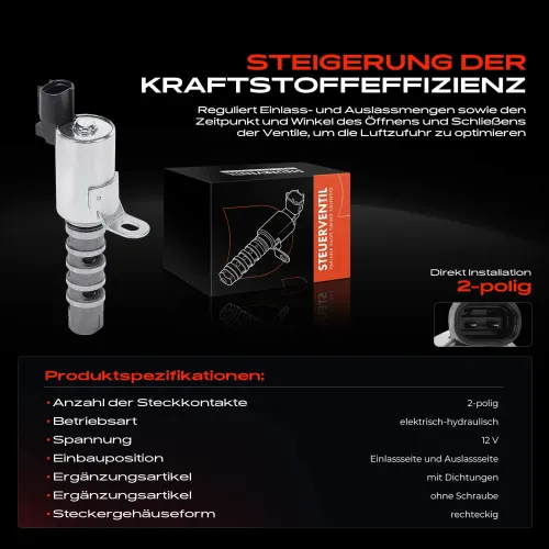 Steuerventil, Nockenwellenverstellung 12 V Frankberg 5481FB0043339 Bild Steuerventil, Nockenwellenverstellung 12 V Frankberg 5481FB0043339