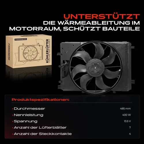 Lüfter, Motorkühlung 13,5 V Frankberg 5481FB0043353 Bild Lüfter, Motorkühlung 13,5 V Frankberg 5481FB0043353