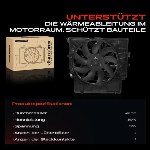 Lüfter, Motorkühlung 13,5 V Frankberg 5481FB0043354 Bild Lüfter, Motorkühlung 13,5 V Frankberg 5481FB0043354