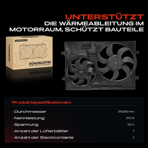 Lüfter, Motorkühlung 13,5 V Frankberg 5481FB0043376 Bild Lüfter, Motorkühlung 13,5 V Frankberg 5481FB0043376