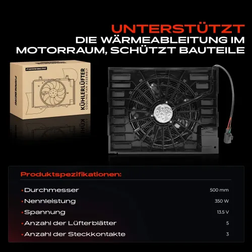Lüfter, Motorkühlung 13,5 V Frankberg 5481FB0043382 Bild Lüfter, Motorkühlung 13,5 V Frankberg 5481FB0043382