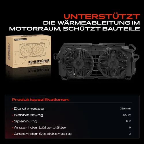 Lüfter, Motorkühlung 12 V Frankberg 5481FB0043389 Bild Lüfter, Motorkühlung 12 V Frankberg 5481FB0043389