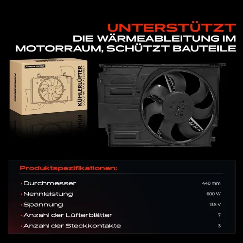 Lüfter, Motorkühlung 13,5 V Frankberg 5481FB0043424 Bild Lüfter, Motorkühlung 13,5 V Frankberg 5481FB0043424