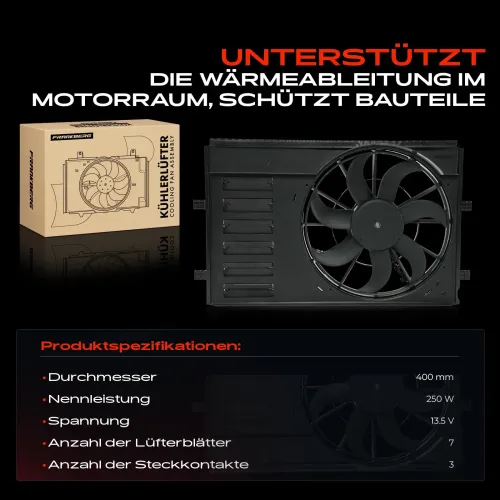 Lüfter, Motorkühlung 13,5 V Frankberg 5481FB0043428 Bild Lüfter, Motorkühlung 13,5 V Frankberg 5481FB0043428