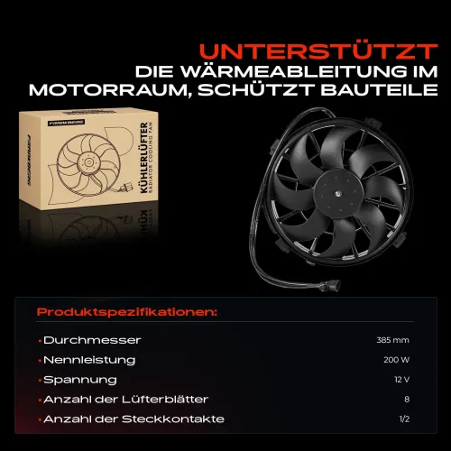 Lüfter, Motorkühlung 12 V Frankberg 5481FB0043456 Bild Lüfter, Motorkühlung 12 V Frankberg 5481FB0043456